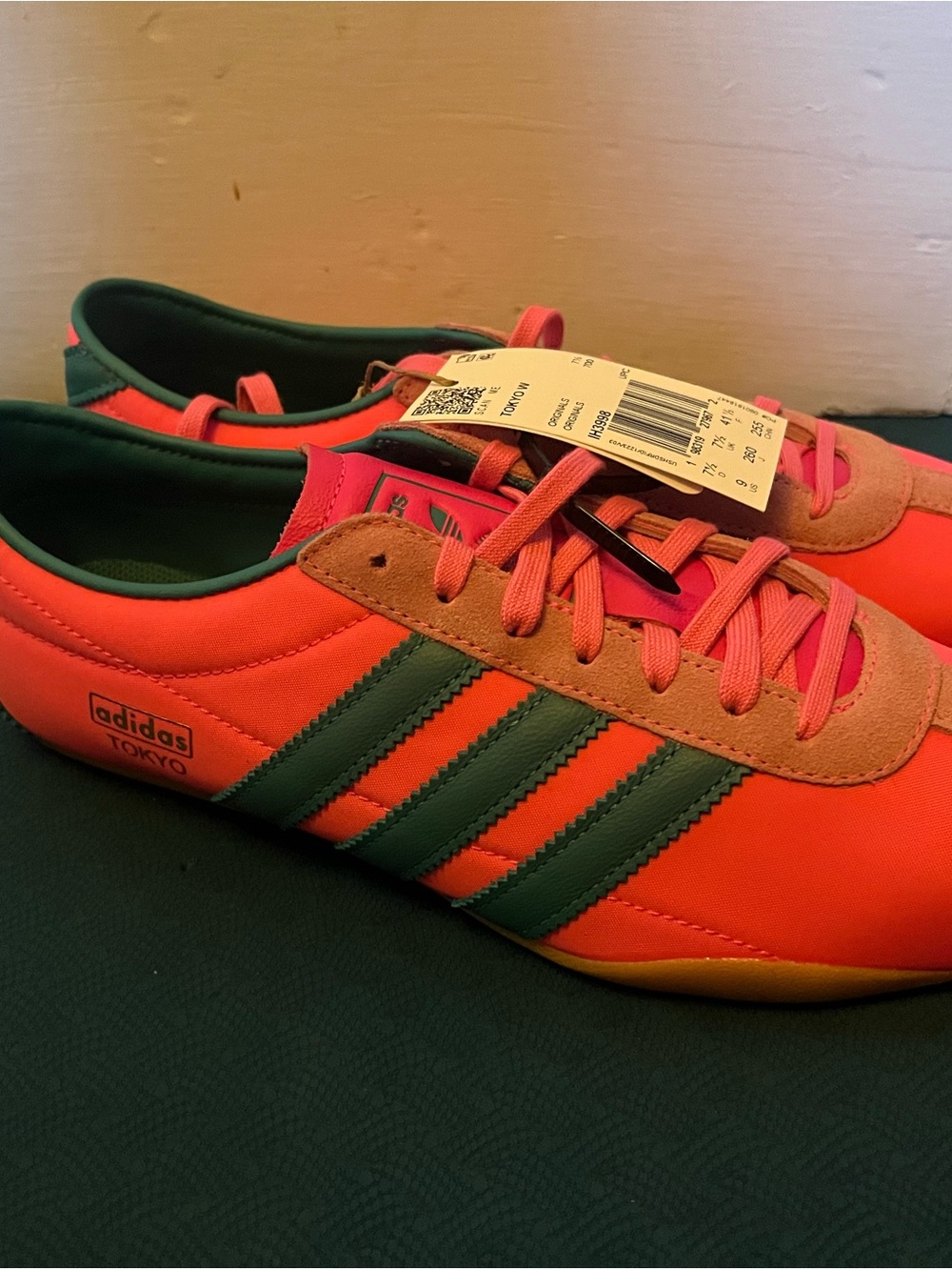 adidas Pink & Green Tokyo Women's Retro Sneakers